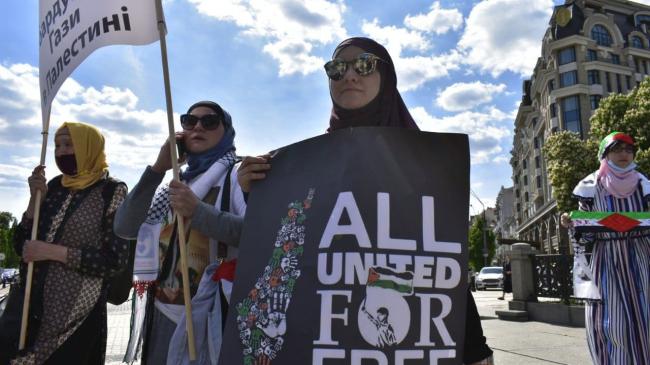 Митинги в поддержку Палестины продолжаются, несмотря на прекращение военных действий 